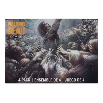 The Walking Dead Action Figures a 4 pacchetti Walkers 13 cm