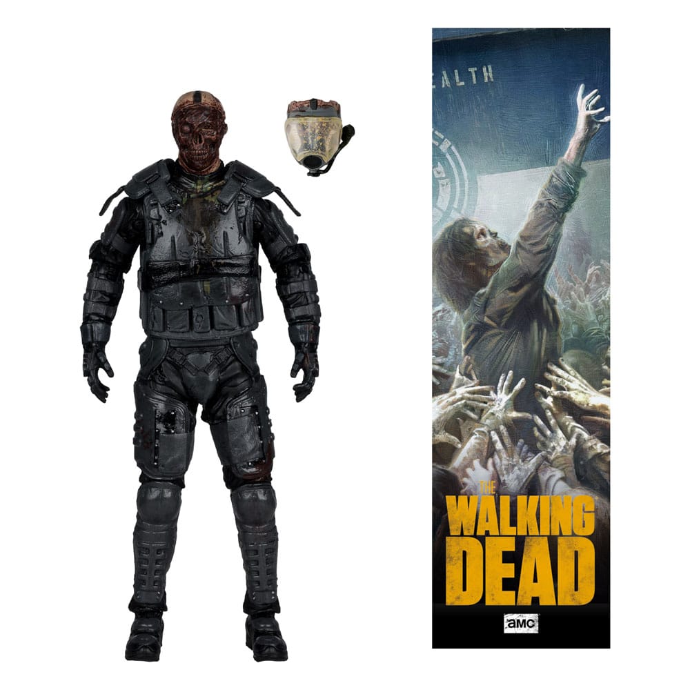 The Walking Dead Actionfigur Gas Mask Zombie (Staffel 4) 13 cm