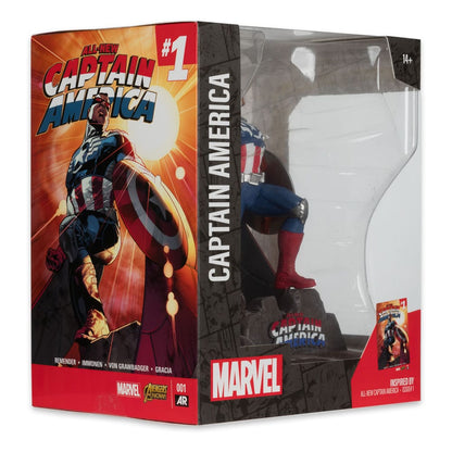 Marvel Collection Pvc Heykeli 1/10 Yüzbaşı Amerika (Tamamen Yeni Kaptan Amerika #1) 17 cm