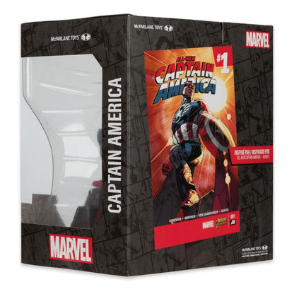 Marvel Collection Pvc Heykeli 1/10 Yüzbaşı Amerika (Tamamen Yeni Kaptan Amerika #1) 17 cm