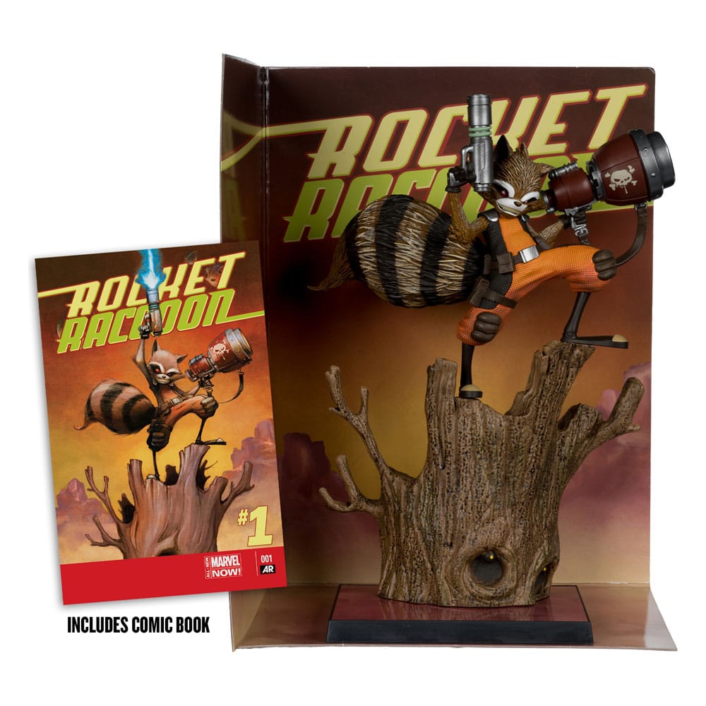 Marvel Collection Statue PVC 1/6 Rocket Racoon (Rocket Racoon : A Chasing Tale #1) 18 cm