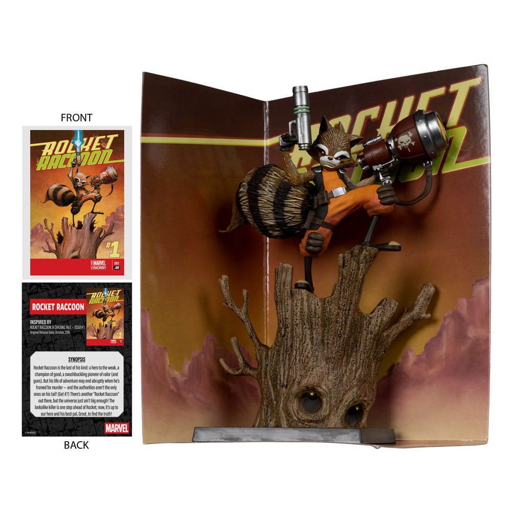 Estatua PVC Colección Marvel 1/6 Rocket Racoon (Rocket Racoon: A Chasing Tale #1) 18 cm