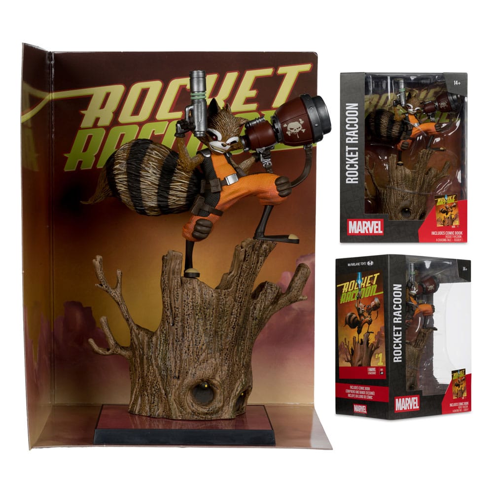 Marvel Collection Statue PVC 1/6 Rocket Racoon (Rocket Racoon : A Chasing Tale #1) 18 cm