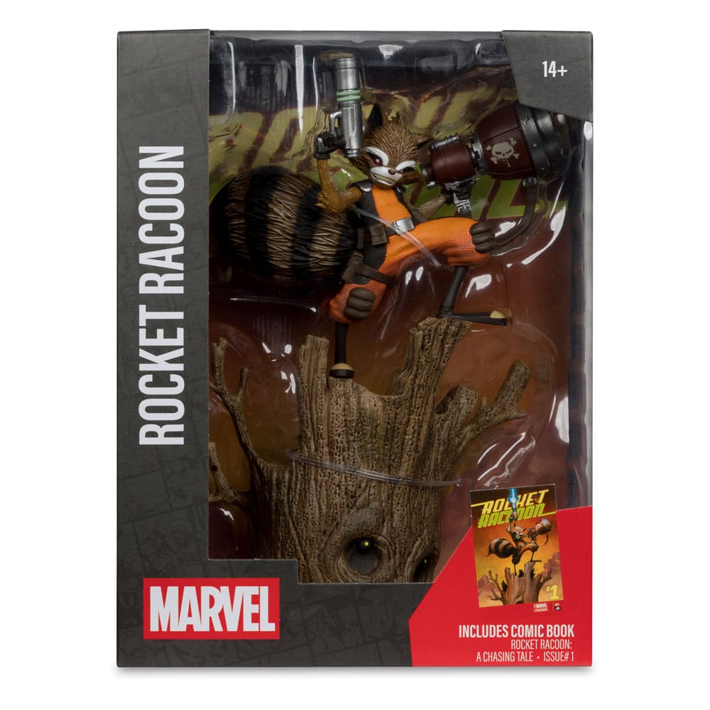 Estatua PVC Colección Marvel 1/6 Rocket Racoon (Rocket Racoon: A Chasing Tale #1) 18 cm