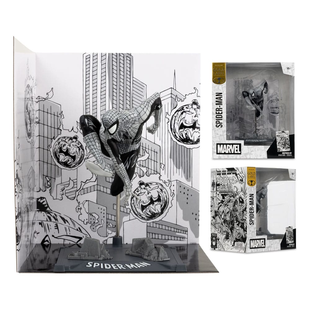 Marvel Collection PVC Heykeli 1/10 Örümcek Adam (Örümcek Adam #6) (Çizgi Sanatı) (Altın Etiket) 10 cm