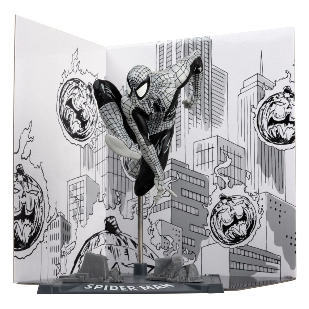 Marvel Collection PVC Statue 1/10 Spider-Man (Spider-Man #6) (linjekunst) (guldmærke) 10 cm