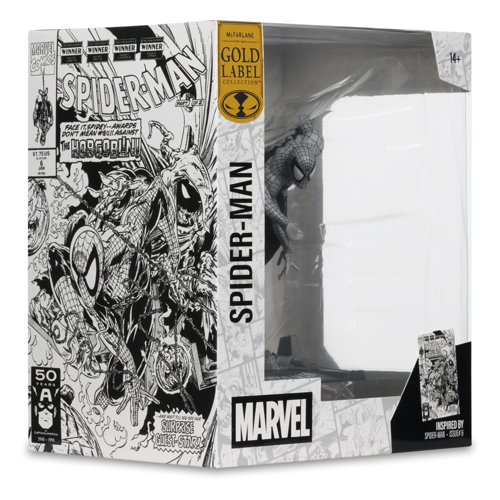 Marvel Collection PVC Statue 1/10 Spider-Man (Spider-Man #6) (Line Art) (Etiqueta de oro) 10 cm