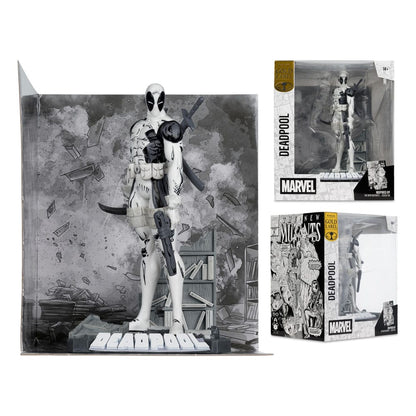 Estatua PVC Colección Marvel 1/10 Deadpool (Los Nuevos Mutantes #98) (Line Art) (Etiqueta Dorada) 17 cm