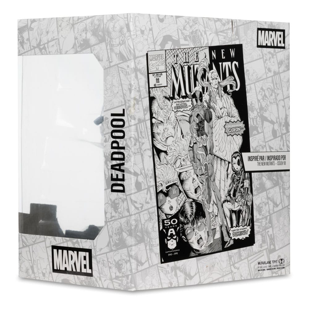 Estatua PVC Colección Marvel 1/10 Deadpool (Los Nuevos Mutantes #98) (Line Art) (Etiqueta Dorada) 17 cm