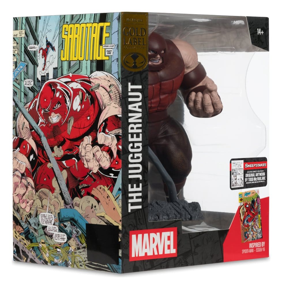 Marvel Collection PVC-staty 1/10 The Juggernaut (Spider-Man #16) Guldetikett 17 cm