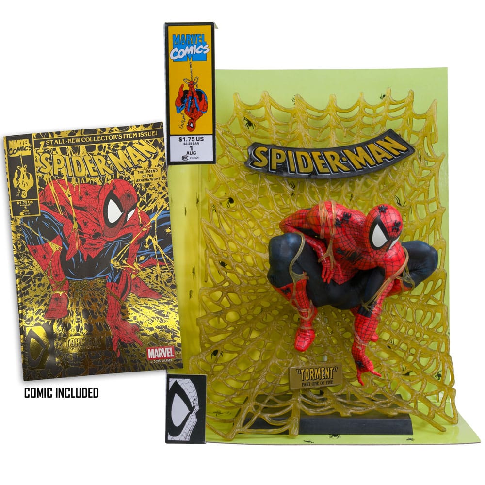 Marvel Koleksiyonu PVC Heykeli 1/6 Örümcek Adam (Örümcek Adam # 1) (Gold Edition) (Altın Etiket) 15 cm