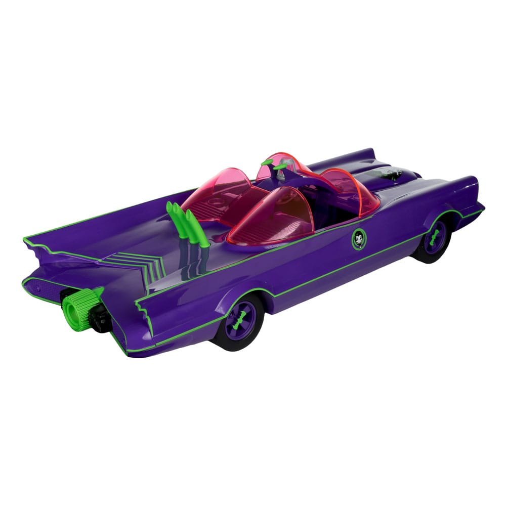 DC Retro Action Figure met voertuig Batman 66 Batmobil met Joker (Gold Label)