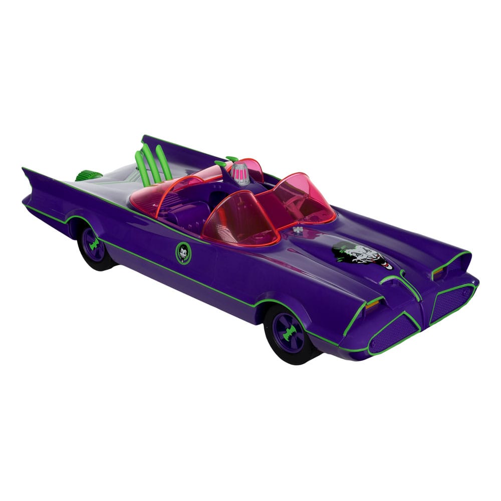 DC Retro Action Figure met voertuig Batman 66 Batmobil met Joker (Gold Label)