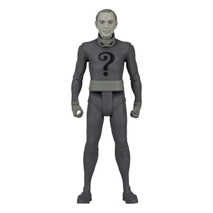 DC Retro Action Figure Batman 66 The Riddler (Zwart-Wit TV-variant) 15 cm