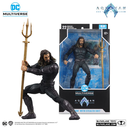 Aquaman und das Lost Kingdom DC Multiverse Actionfigur Aquaman mit Stealth -Anzug 18 cm