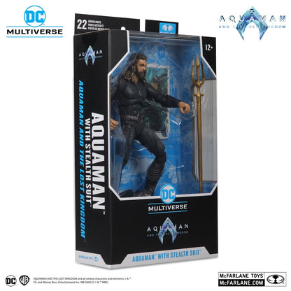 Aquaman und das Lost Kingdom DC Multiverse Actionfigur Aquaman mit Stealth -Anzug 18 cm