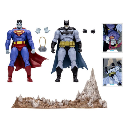 DC Multivese Action Şekil 2 Pack Bizarro ve Batzarro 18 cm