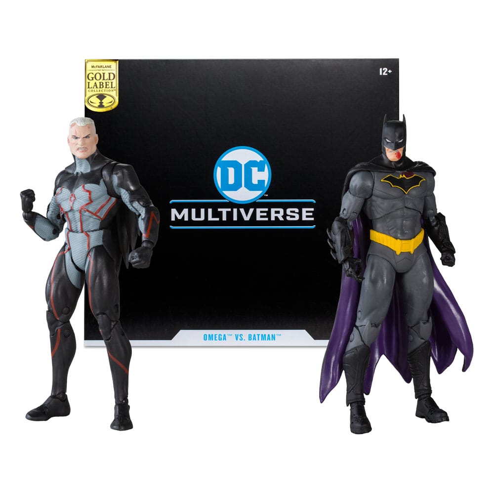 DC kolekcionarske akcije Slike Pack od 2 omega (razotkriveni) i Batman (krvavo) (zlatna naljepnica) 18 cm