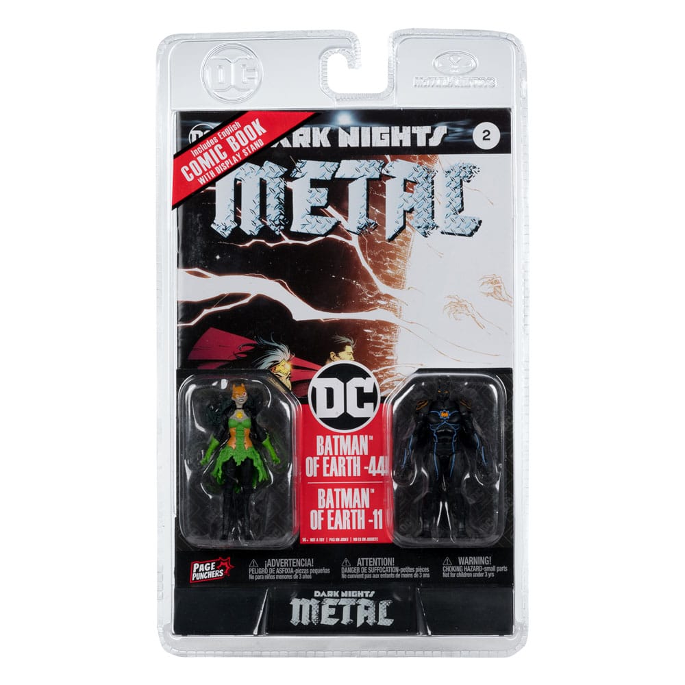 DC Direct Page Punchers Action Figur 2-Pack Batman fra Earth-44 & Batman of Earth-11 (Dark Nights: Metal) 8 cm