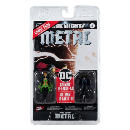 DC Direct Page Punchers Action Figur 2-Pack Batman fra Earth-44 & Batman of Earth-11 (Dark Nights: Metal) 8 cm