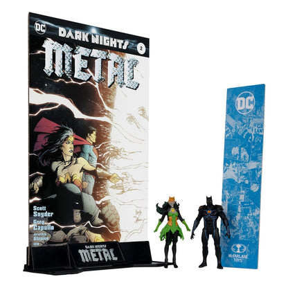 DC Direct Page Punchers Action Figur 2-Pack Batman fra Earth-44 & Batman of Earth-11 (Dark Nights: Metal) 8 cm