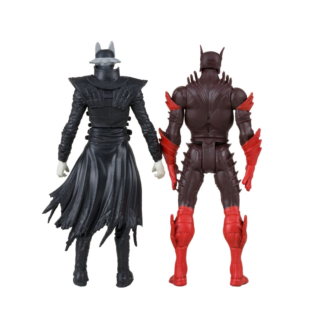 DC Direct Gaming Action Figures Batman Who Laughs & Red Death (Dark Nights Metal #1) 8 cm