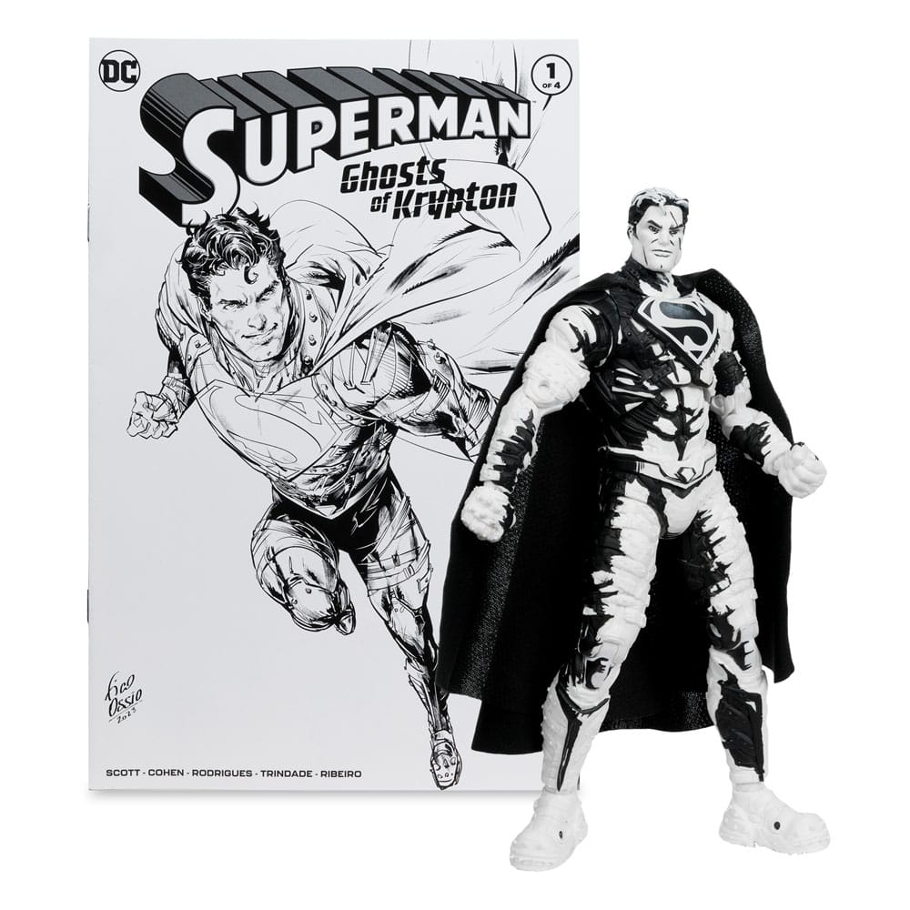 DC Direct Page Punchers Action Figures & Comic Book Pack of 4 Superman Series (Sketch Edition) (Gold Label) 18 cm