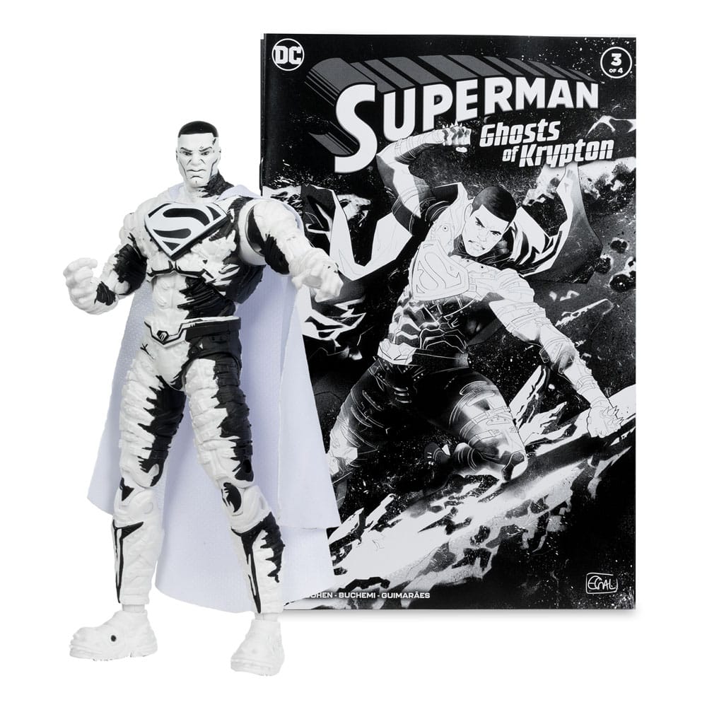 DC Direct Page Punchers Action Figures & Comic Book Pack of 4 Superman Series (Sketch Edition) (Gold Label) 18 cm