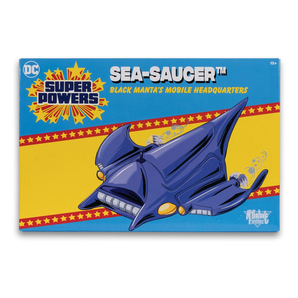 DC Direct Super Powers Fahrzeuge Schwarze Manta Seaaucer 10 cm