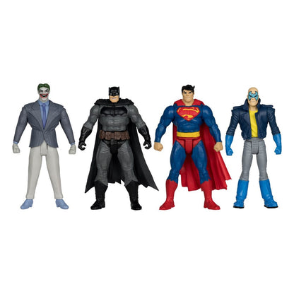 DC Direct Page Punchers Action Figur 4-Pack Batman & søn af Batman & Superman & Joker 7 cm