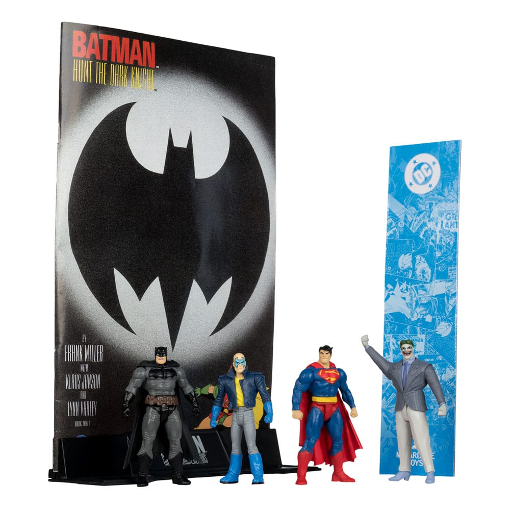 DC Direct Page Punchers Action Figur 4-Pack Batman & søn af Batman & Superman & Joker 7 cm