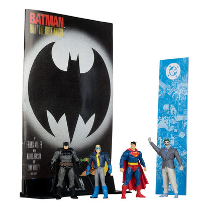 DC Direct Page Punchers Action Figur 4-Pack Batman & søn af Batman & Superman & Joker 7 cm