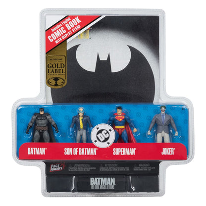 DC Direct Page Punchers Action Figur 4-Pack Batman & søn af Batman & Superman & Joker 7 cm