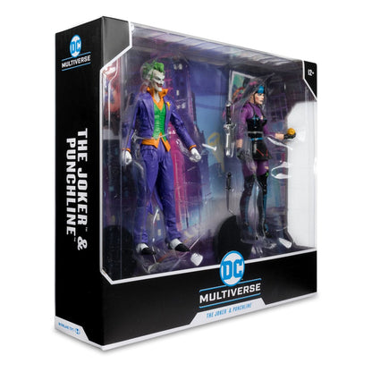 DC Multiverse Actiefiguren Pakket van 2 The Joker &amp; Punchline 18 cm