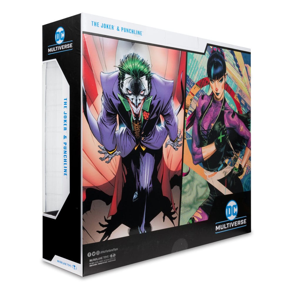 DC Multiverse Actiefiguren Pakket van 2 The Joker &amp; Punchline 18 cm