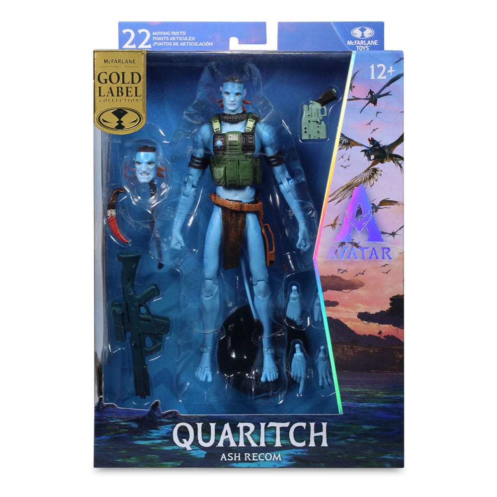 Avatar: Fire and Ash Action Figur Quaritch (Ash Recom) (gulletikett) 18 cm