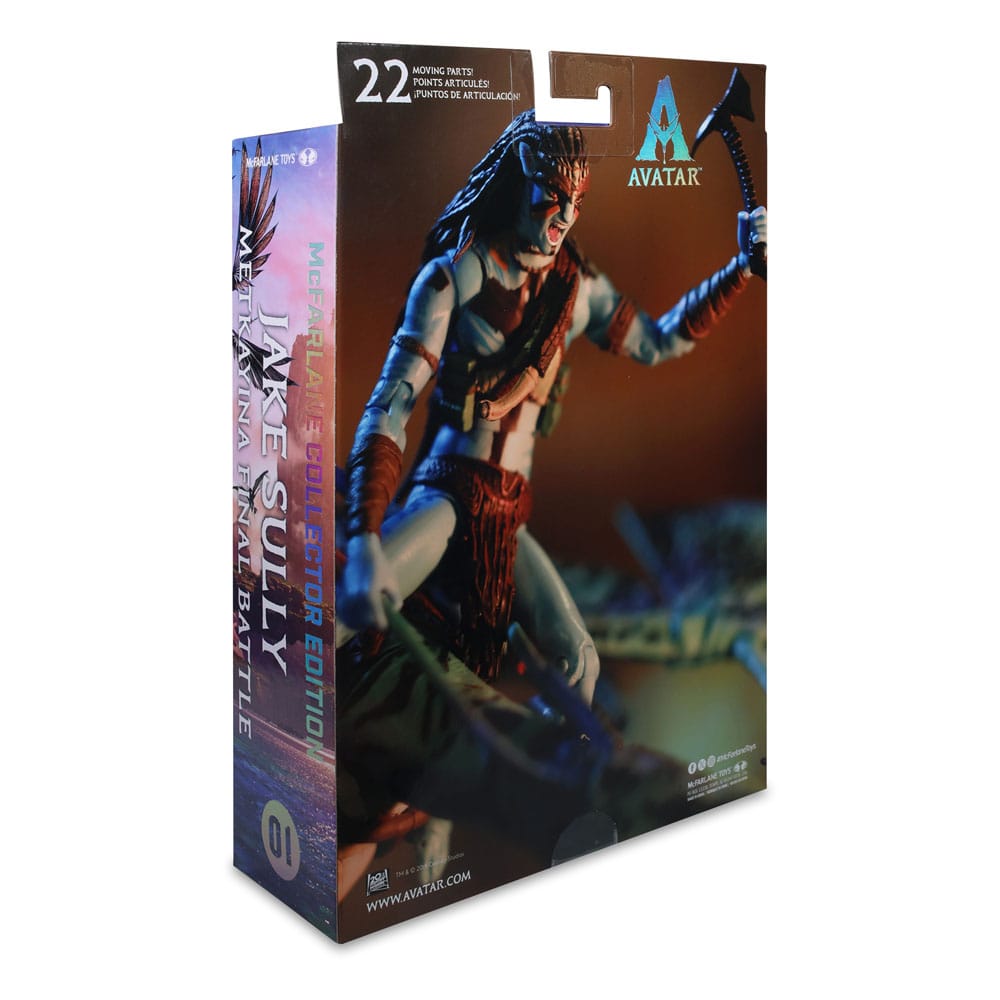 Avatar: Fire and Ash Actionfigur Jake Sully (Metkayina Final Battle) 18 cm