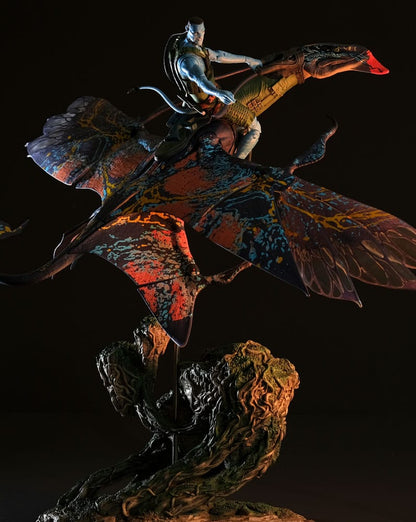 Avatar: The Way of Water Action Figur Recom Quaritch & RDA Banshee (Gold Label)