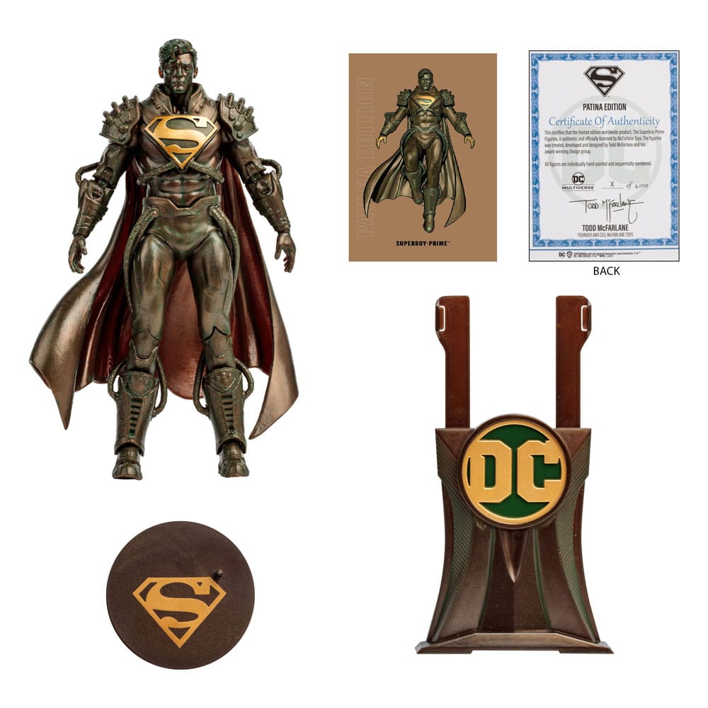 DC Multiverse Actiefiguur Superboy Prime (Patina) (Goud Label) 18 cm