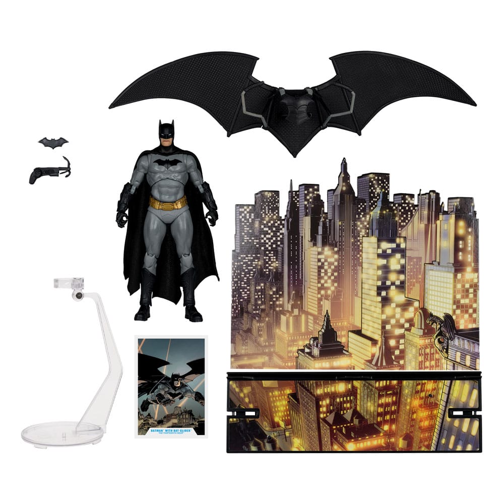 DC Multiverse Action Figure Batman con pipistrello (la tredicesima ora) (etichetta d'oro) 18 cm