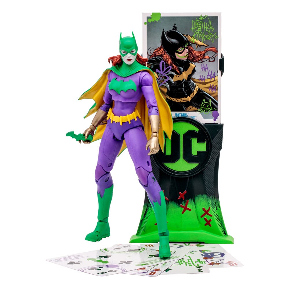 DC Multiverse Action figür Batgirl Jokerize (Üç Joker) (Altın Etiket) 18 cm