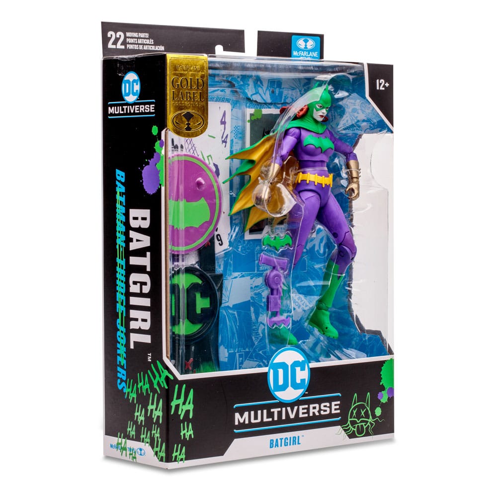 DC Multiverse Action figür Batgirl Jokerize (Üç Joker) (Altın Etiket) 18 cm