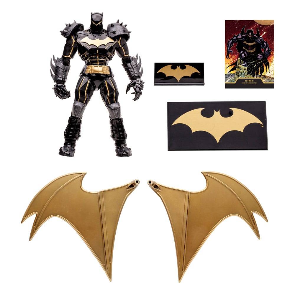 DC Multiverse Action figürü Batman (Hellbat) (Knightmare) (Altın Etiket) 18 cm