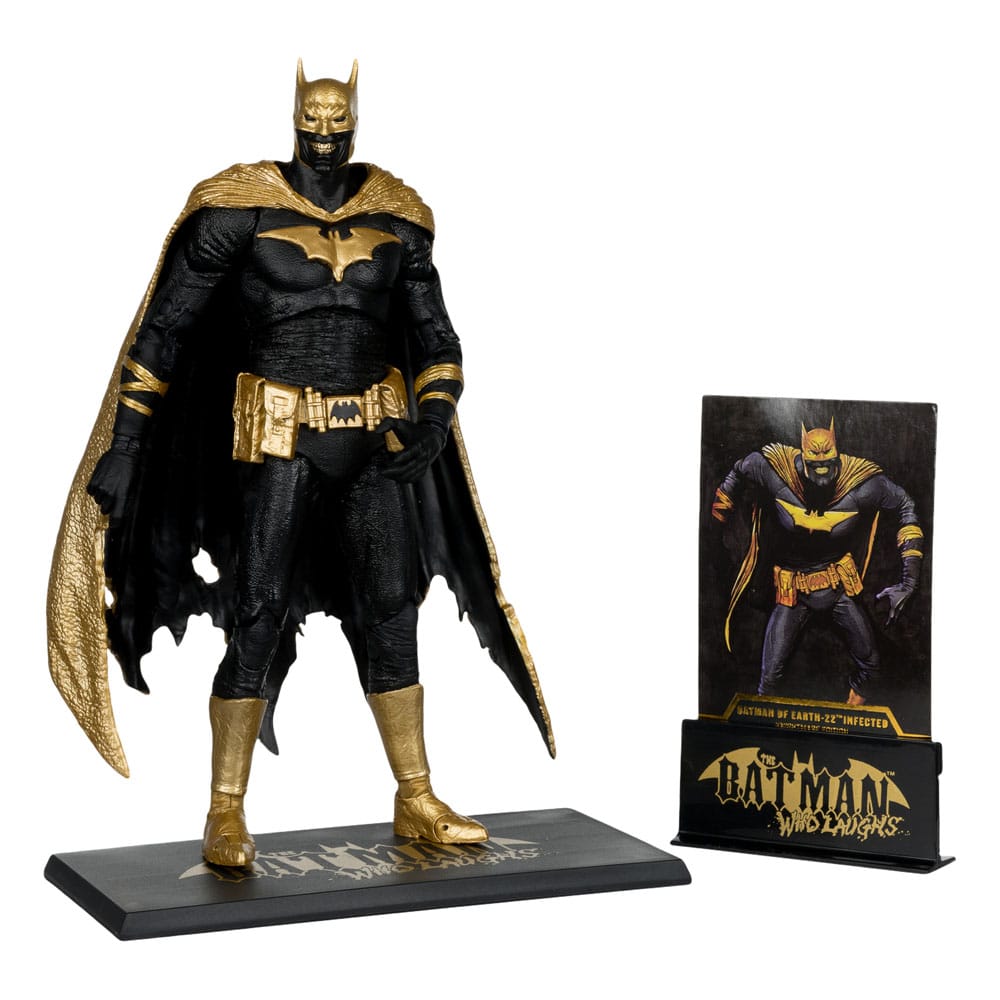 DC Multiverse Action Figure Batman of Earth-22 Infect (Dark Metal) Knightmare Edition (etichetta d'oro) 18 cm