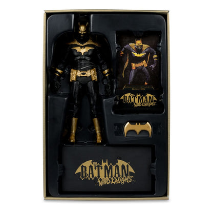 DC Multiverse Action Figure Batman of Earth-22 Infect (Dark Metal) Knightmare Edition (etichetta d'oro) 18 cm