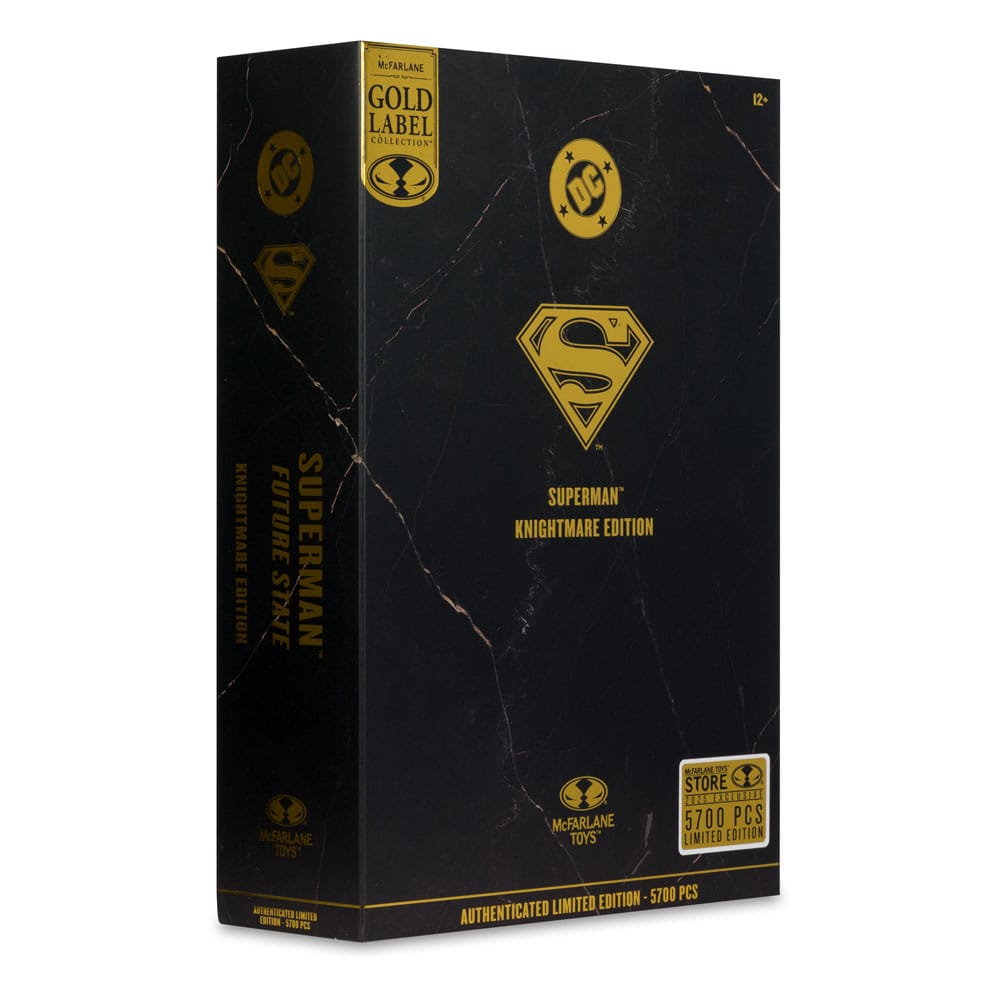 DC Multiverse Action Figur Stålmannen (Future State) (Knightmare) (Gold Label) 18 cm