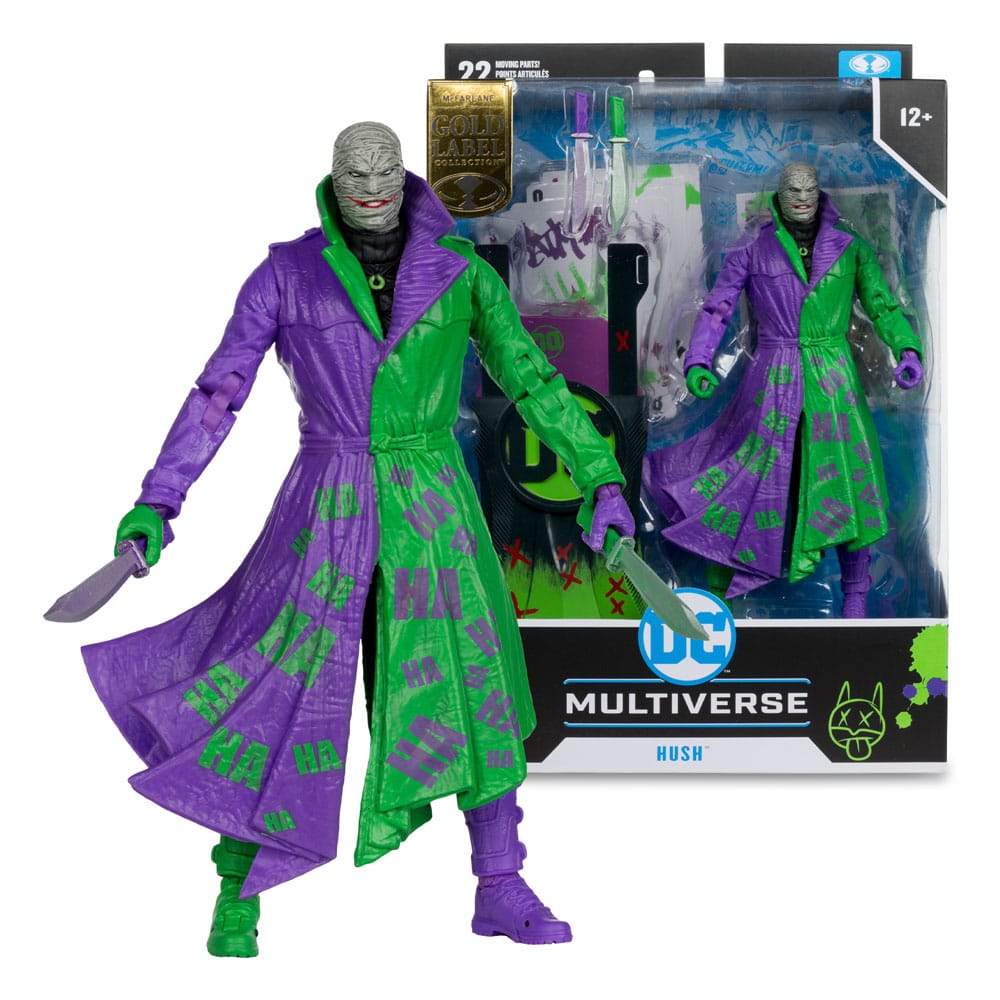 DC Multiverse akcijska figura Hush (Batman: Hush) Jokerized (zlatna naljepnica) 18 cm