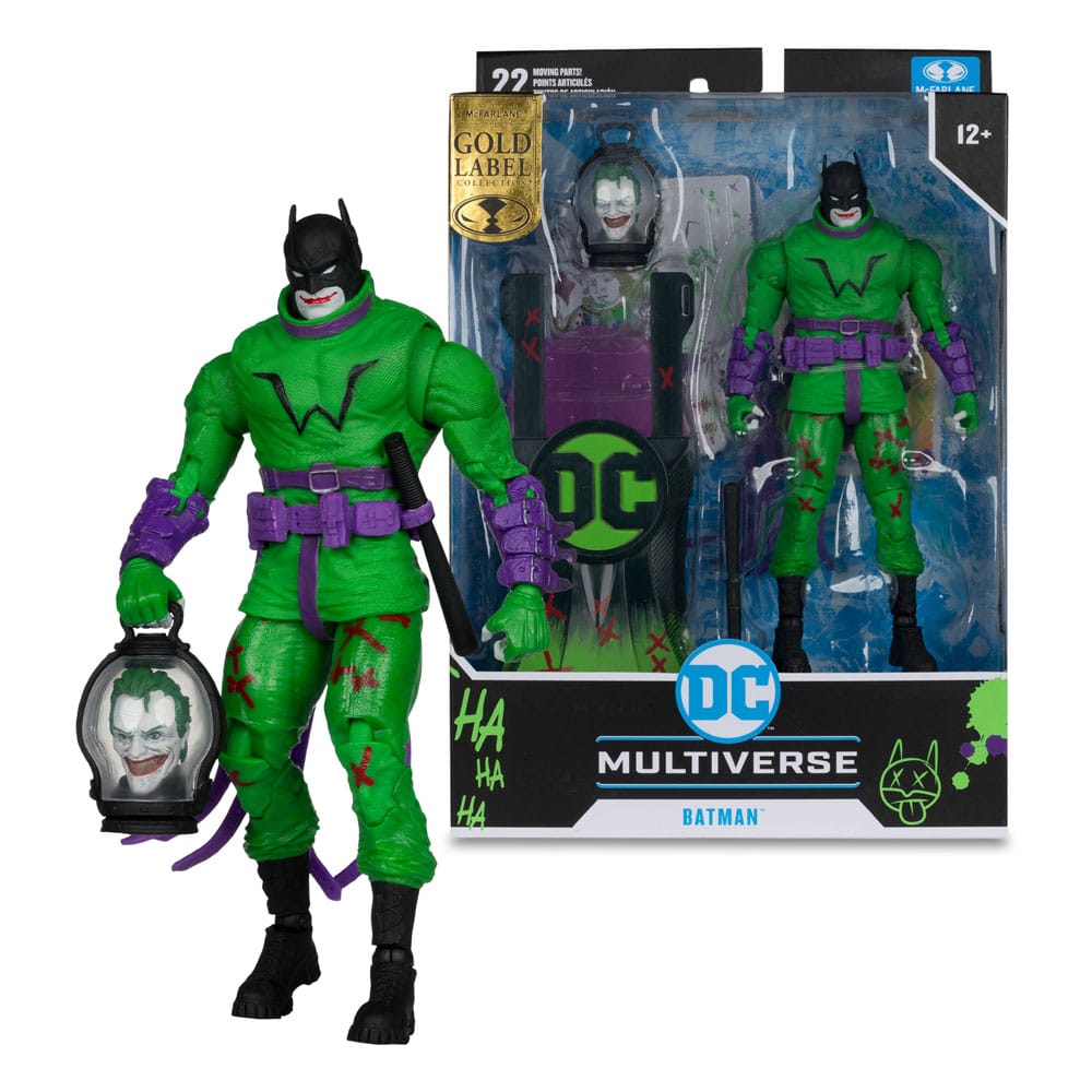 DC Multiverse akcijska figura Batman (Batman: Posljednji vitez na zemlji) Jokerized (zlatna naljepnica) 18 cm