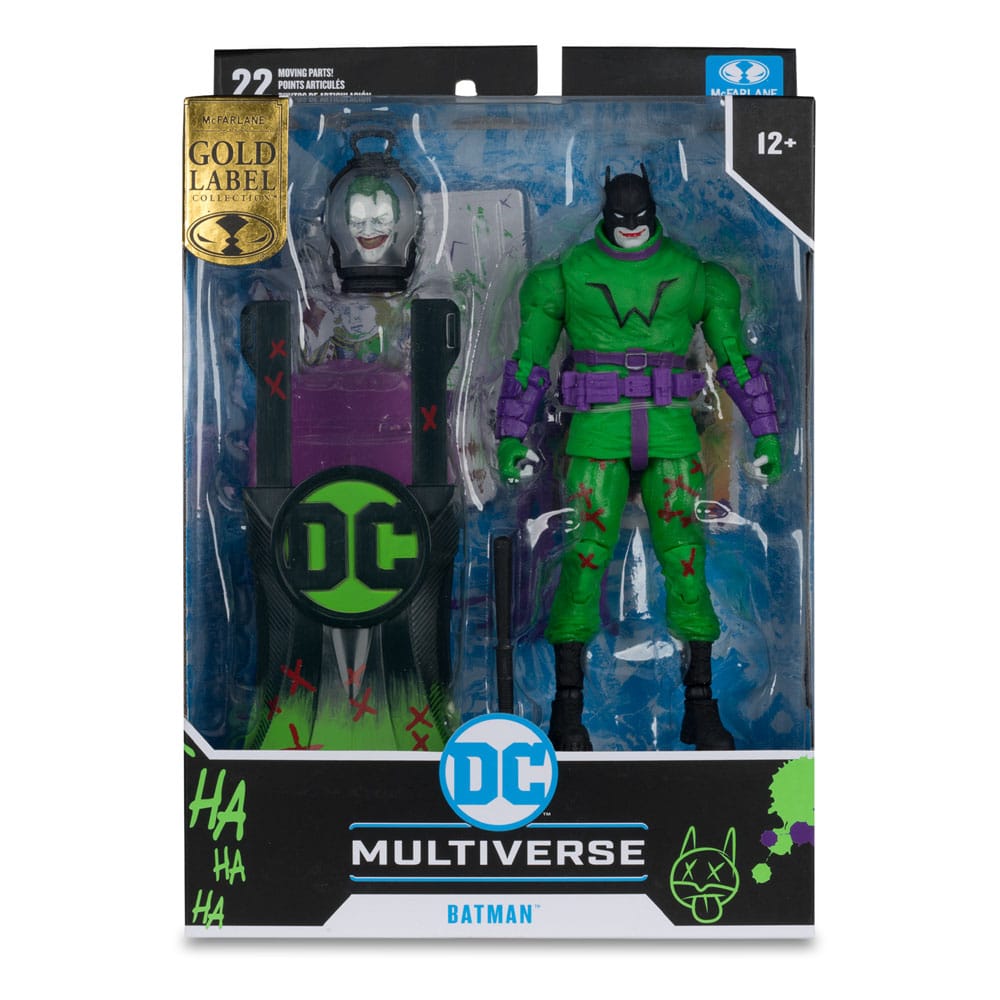 DC Multiverse akcijska figura Batman (Batman: Posljednji vitez na zemlji) Jokerized (zlatna naljepnica) 18 cm