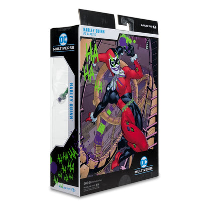 DC Multiverse akcijska figura Harley Quinn (DC Classic) Jokerized (zlatna naljepnica) 18 cm